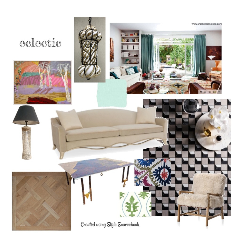 ECLECTIC Final Mood Board by Gretchen Loves on Style Sourcebook