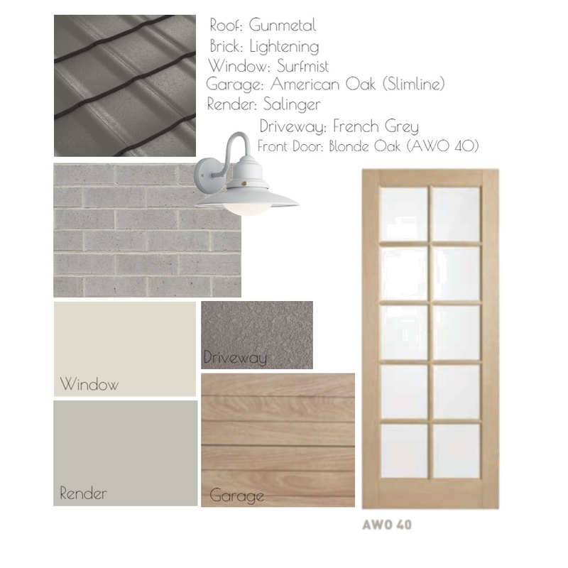 Display home Facade Mood Board by Charming Interiors by Kirstie on Style Sourcebook