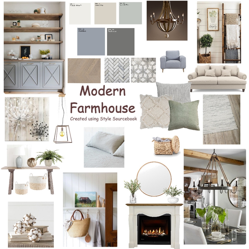 Modern Farmhouse Mood Board by MariaGremos on Style Sourcebook