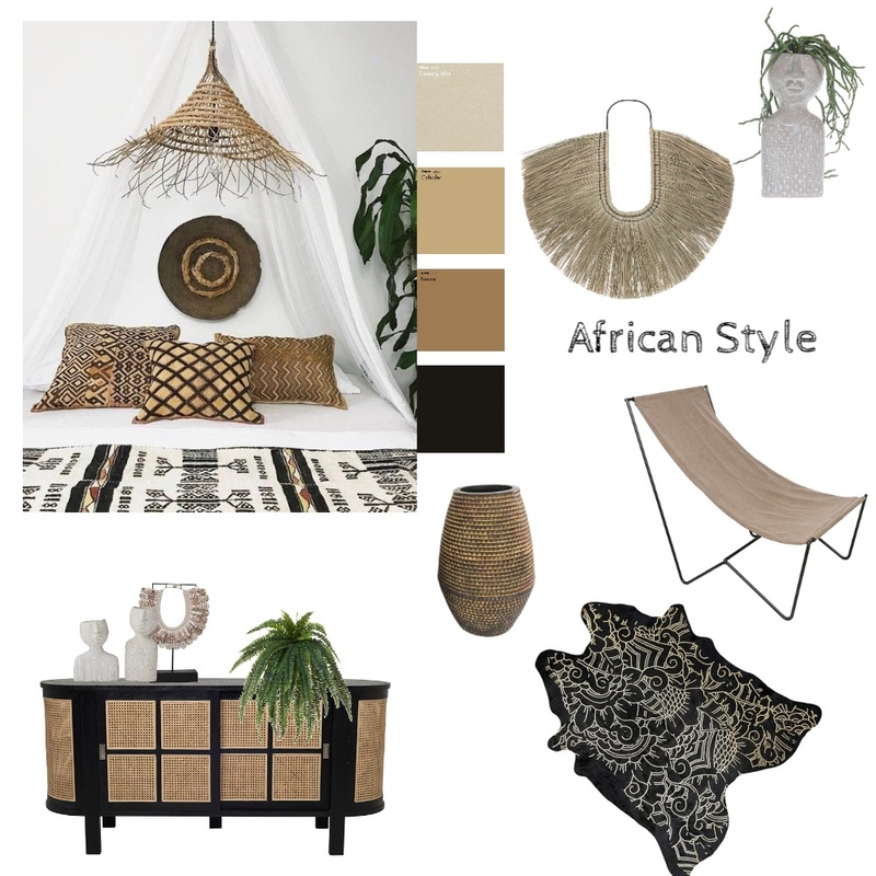 African style Mood Board by olgaluciagil on Style Sourcebook