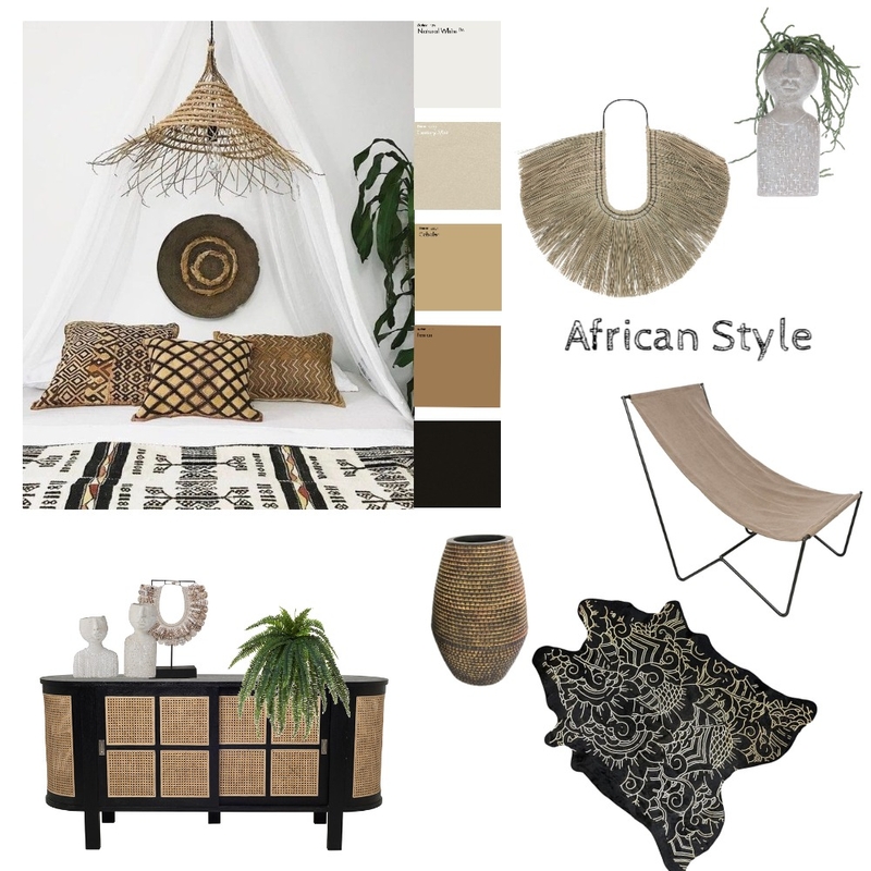 African style Mood Board by olgaluciagil on Style Sourcebook