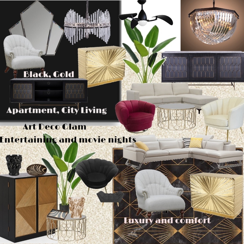 Art Deco Inspo Mood Board by Meshell on Style Sourcebook