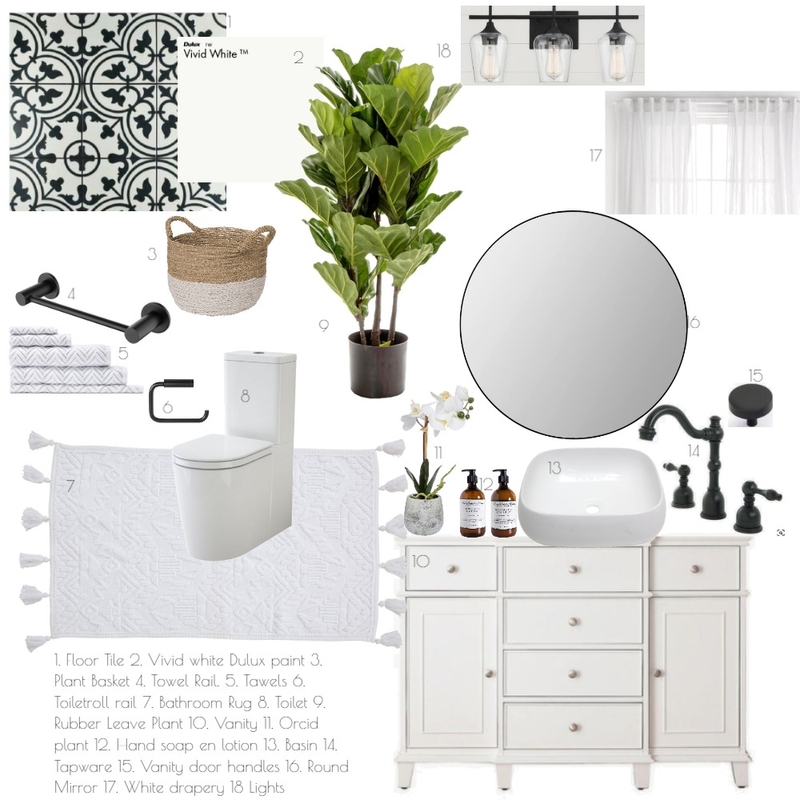 bathroom Mood Board by Lenelle on Style Sourcebook