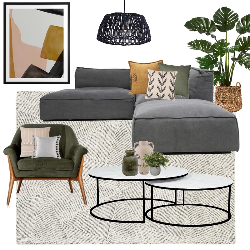 Modern Living Room Mood Board by MEGHAN ELIZABETH on Style Sourcebook