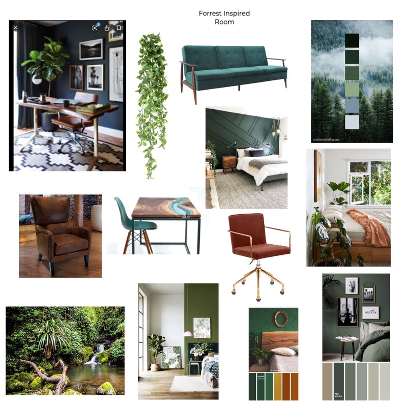 Forrest Inspired Room Mood Board by Wildflower Property Styling on Style Sourcebook