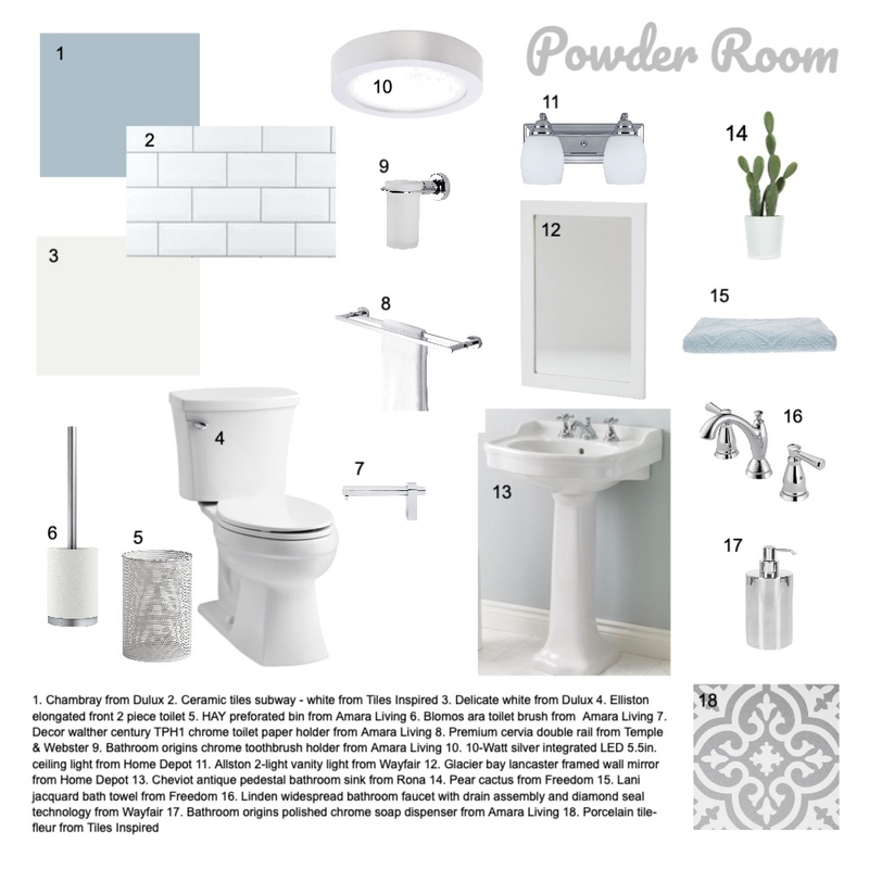 Assignment 9 - Water Closet Mood Board by Kayleehiggins on Style Sourcebook