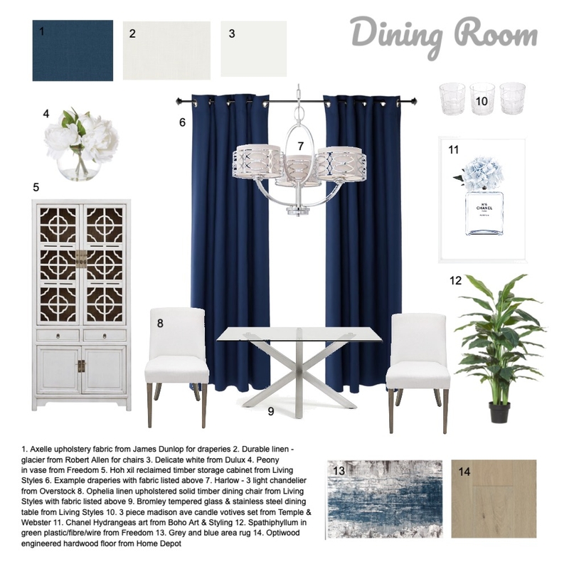 Assignment 9 - Dining Room Mood Board by Kayleehiggins on Style Sourcebook