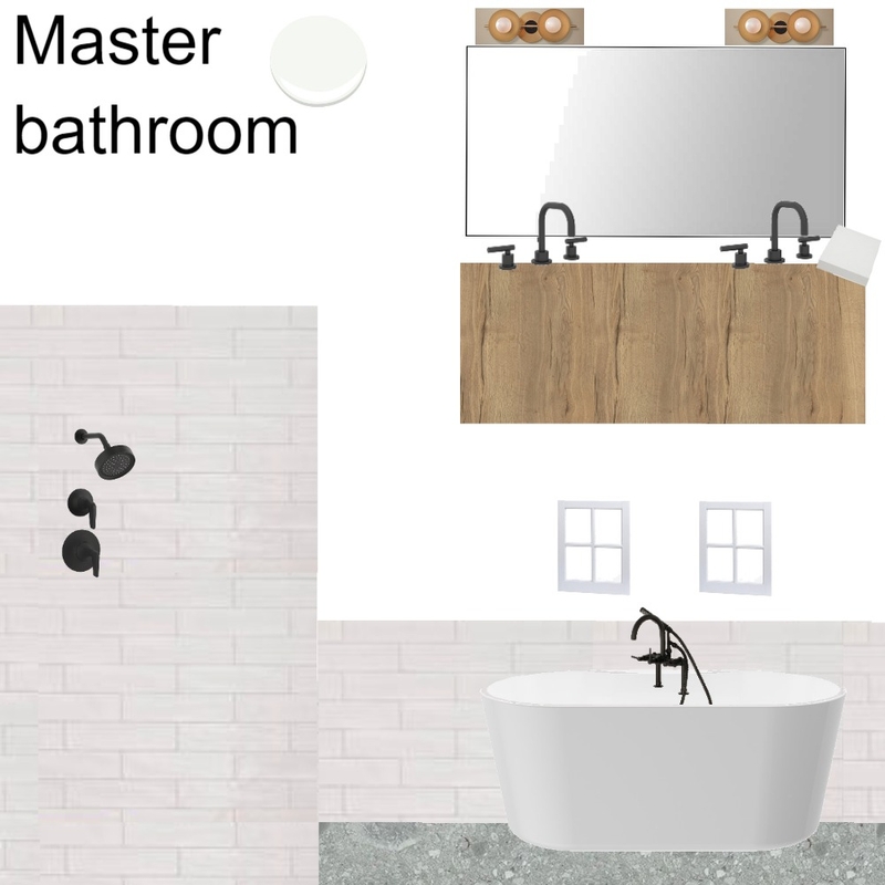 Master bathroom 4x8 black terazzo Mood Board by knadamsfranklin on Style Sourcebook