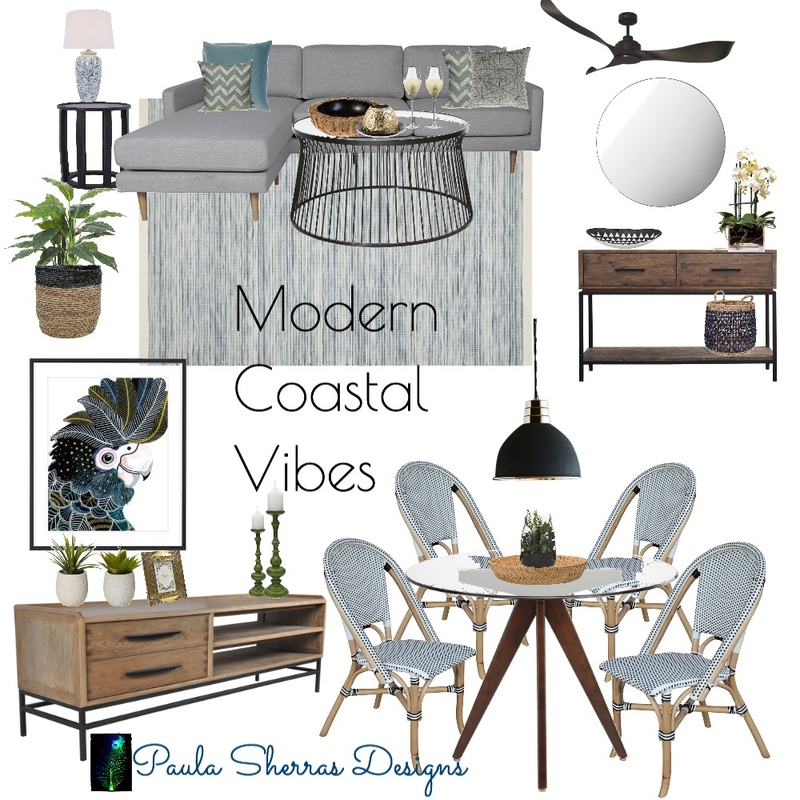 Modern coastal vibes Mood Board by Paula Sherras Designs on Style Sourcebook