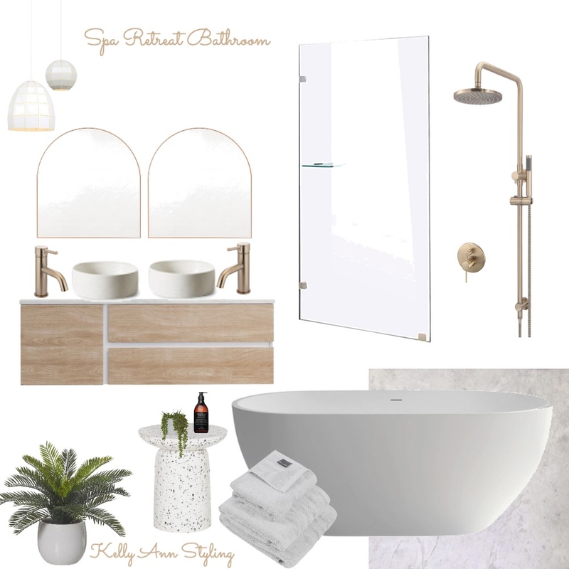 Spa Retreat Bathroom Mood Board by Kelly on Style Sourcebook
