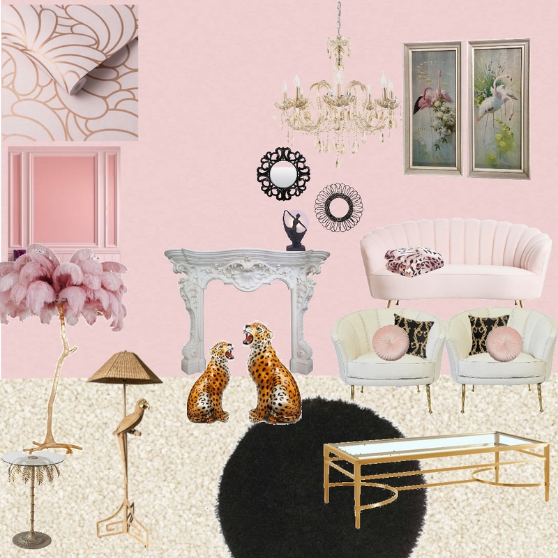 Pink hollywood Mood Board by EstherMay on Style Sourcebook