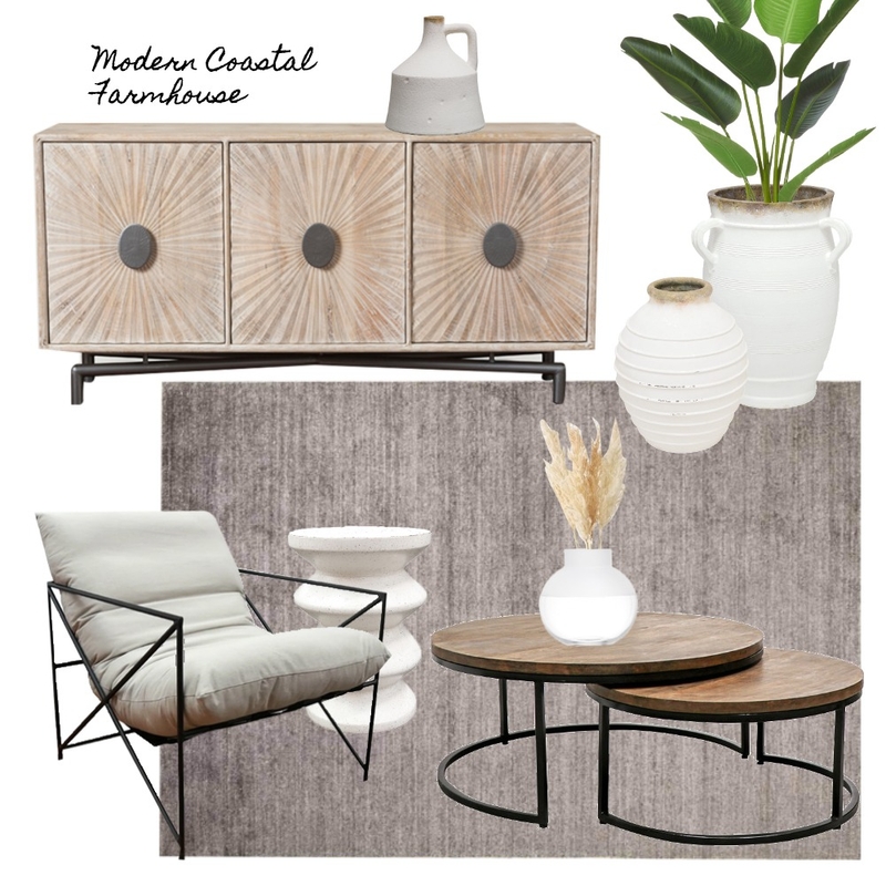 Modern Coastal Farmhouse_LivingRoom Mood Board by studioblack on Style Sourcebook