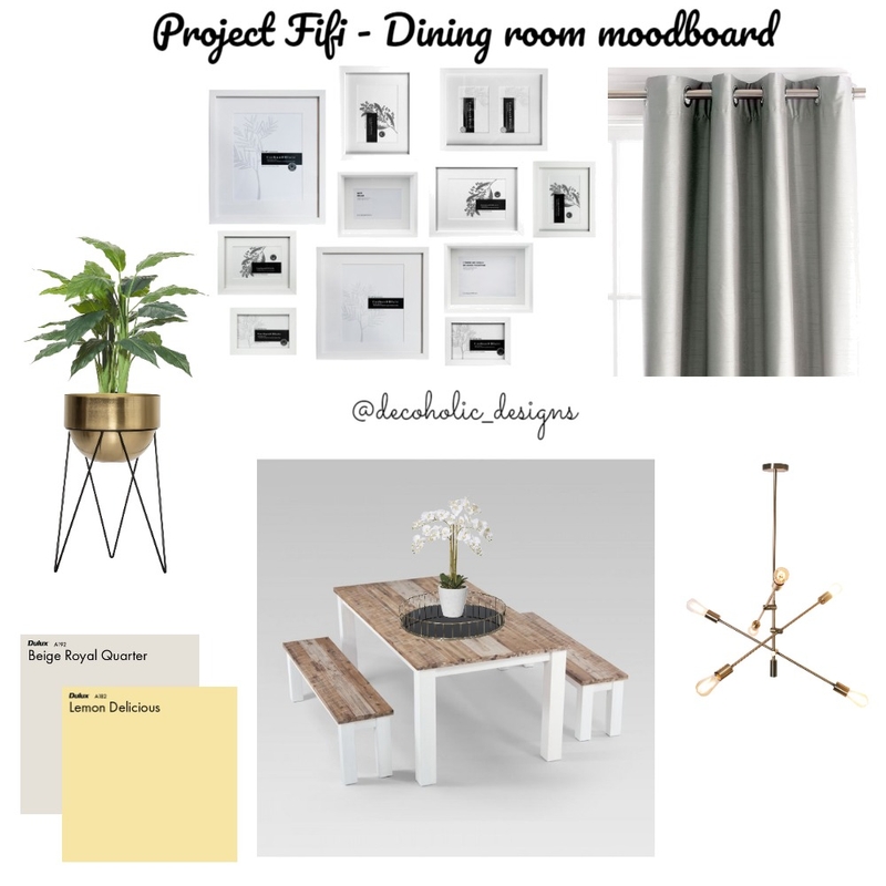 Dining Room Inspiration Mood Board by decoholic designs on Style Sourcebook