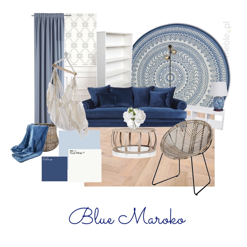 Blue Maroko Mood Board by SzczygielDesign on Style Sourcebook