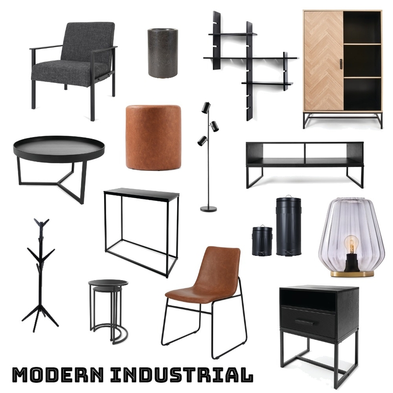 Modern Industrial Mood Board by Unearth Interiors on Style Sourcebook
