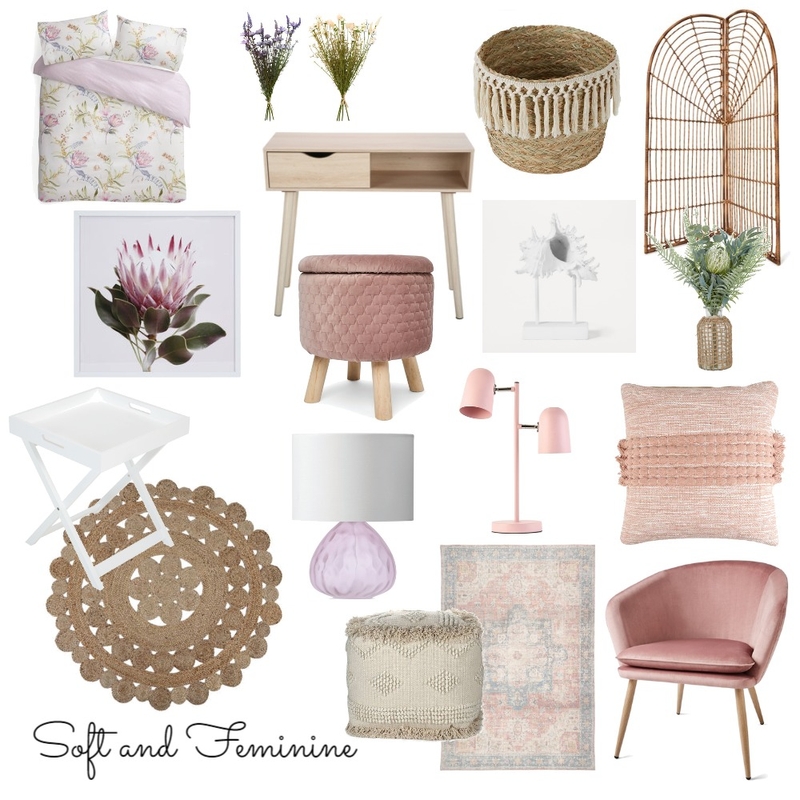 soft and feminine Mood Board by Unearth Interiors on Style Sourcebook