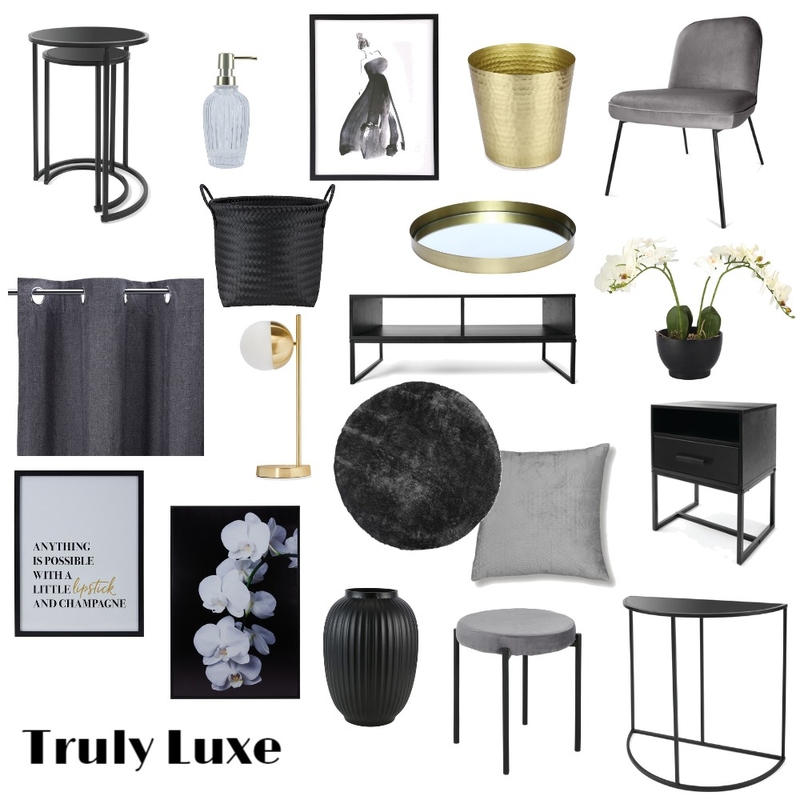 Truly Luxe Mood Board by Unearth Interiors on Style Sourcebook