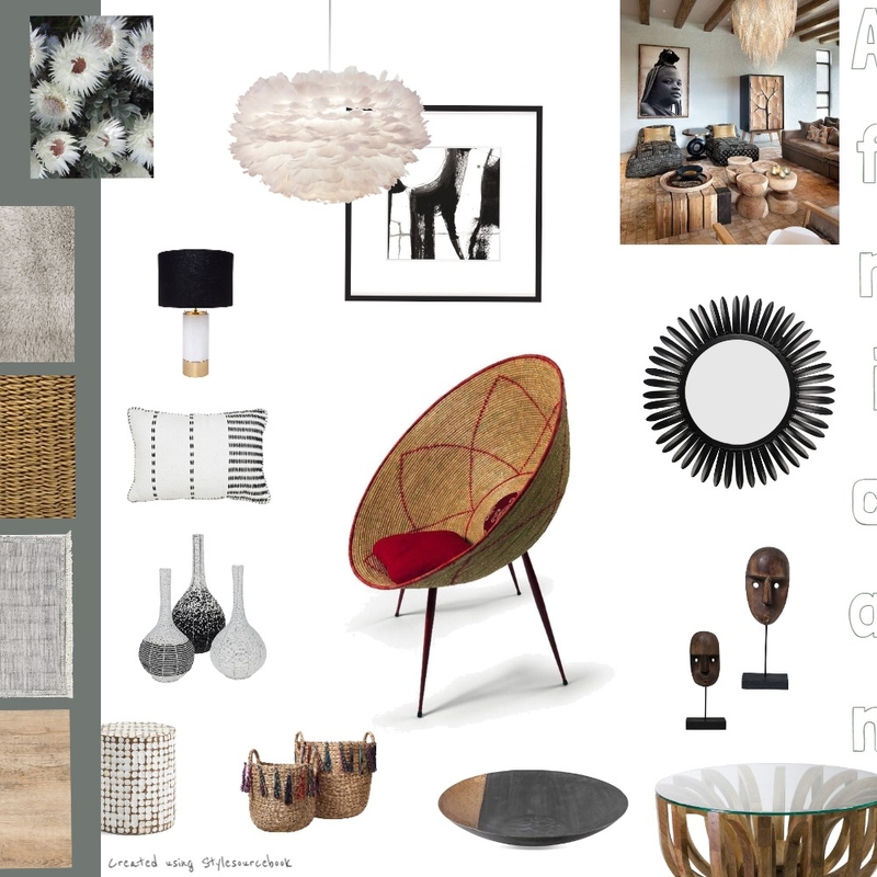 African Inspired Mood Board by Fiona Barbour on Style Sourcebook