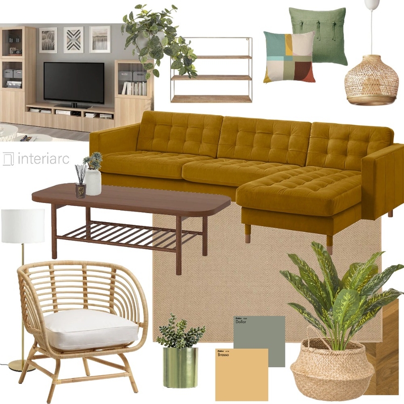 All IKEA Bohemian Living Room Mood Board by interiarc on Style Sourcebook