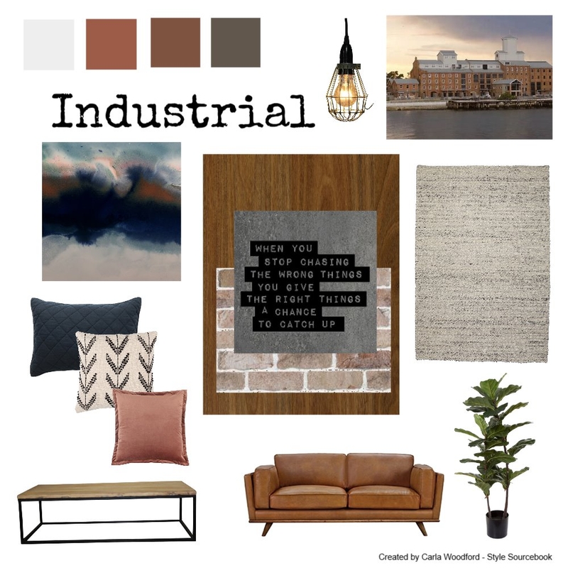 Industrial Warmth Mood Board by carla.woodford@me.com on Style Sourcebook