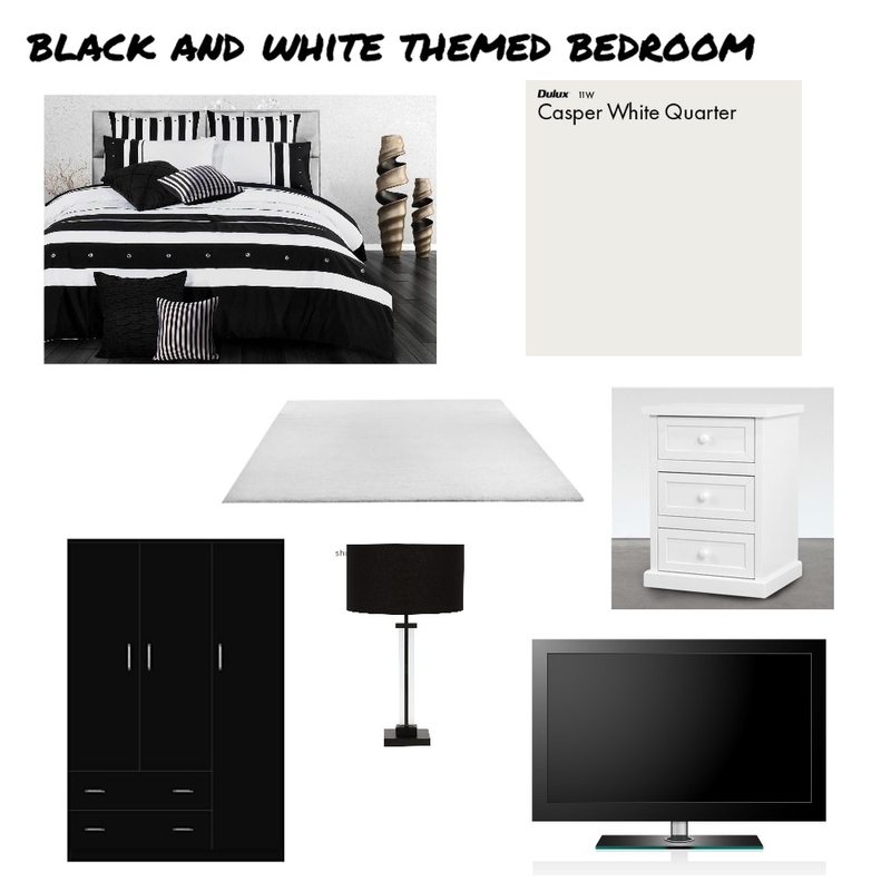 black and white themed Mood Board by izabellalindbergg09 on Style Sourcebook