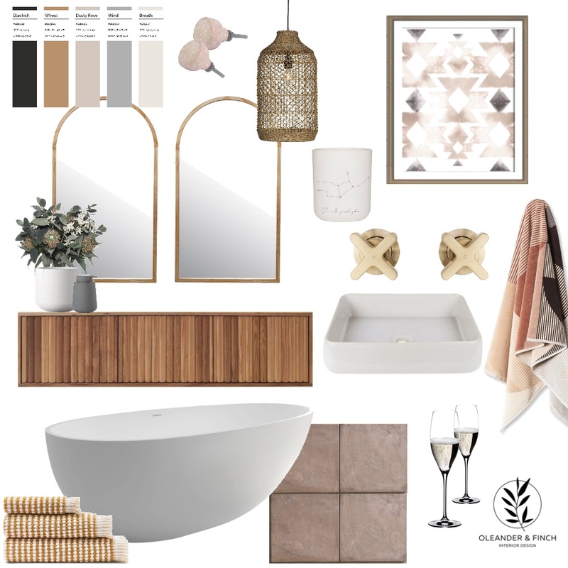 Bathroom Mood Board by Oleander & Finch Interiors on Style Sourcebook