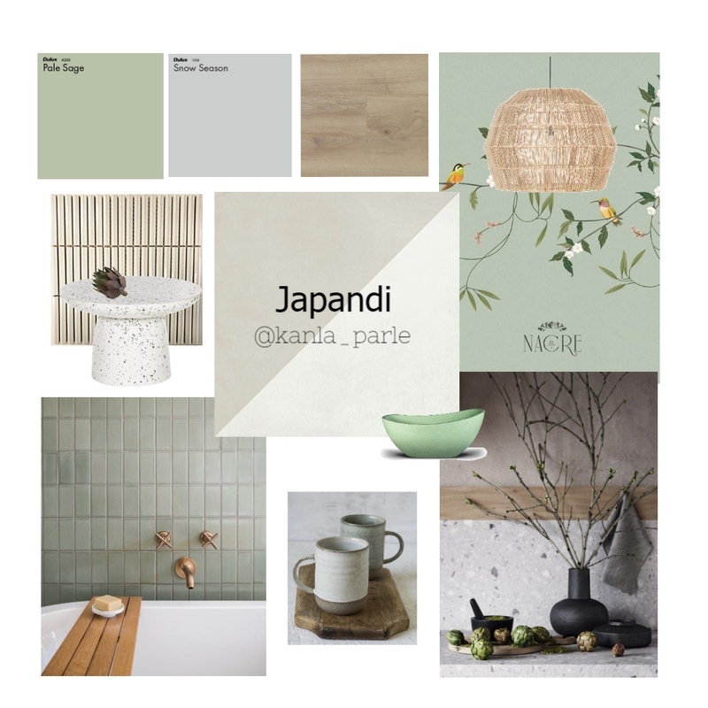 Japandi Mood Board by K A N L A    P E R L A on Style Sourcebook