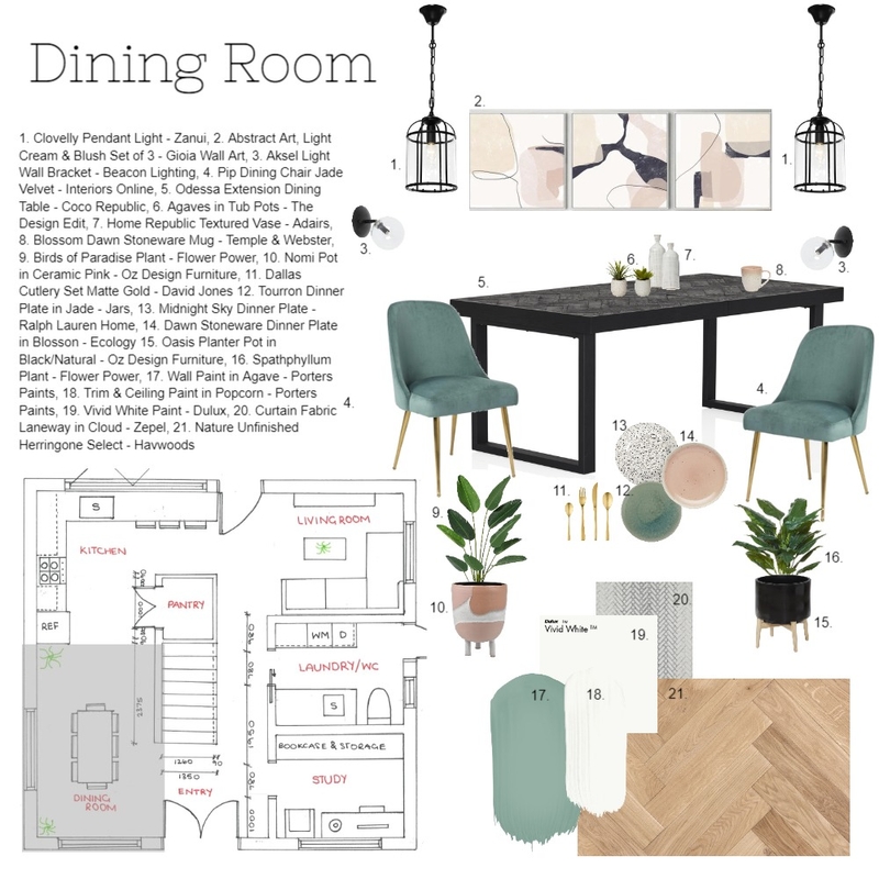 Mod9: Dining Room Mood Board by taylawilliams on Style Sourcebook