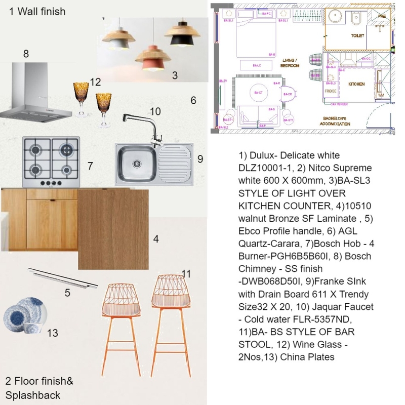 sample board kitchen 2 Mood Board by AM on Style Sourcebook