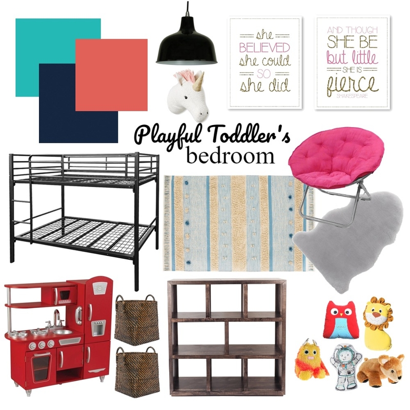 Playful Toddler Bedroom Mood Board by janiehachey on Style Sourcebook