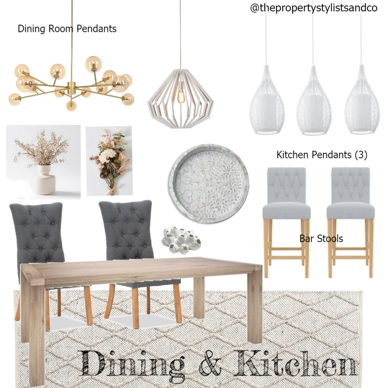 Dining & Kitchen- Evelyn and Daniel Mood Board by The Property Stylists & Co on Style Sourcebook
