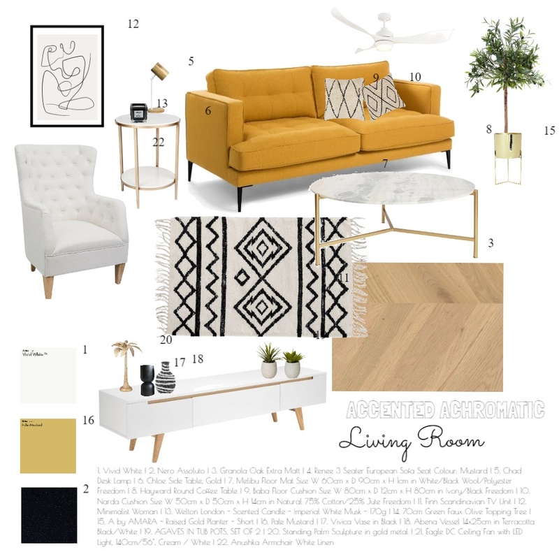 LIVING ROOM Mood Board by emilyshort on Style Sourcebook