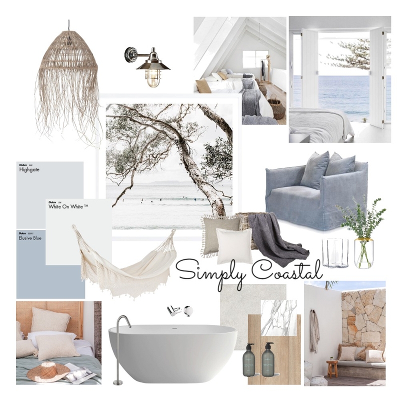 Simply Coastal Mood Board by K A N L A    P E R L A on Style Sourcebook