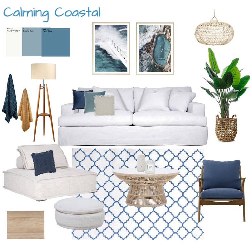 Calming Coastal Mood Board by moniqueparryinteriors on Style Sourcebook