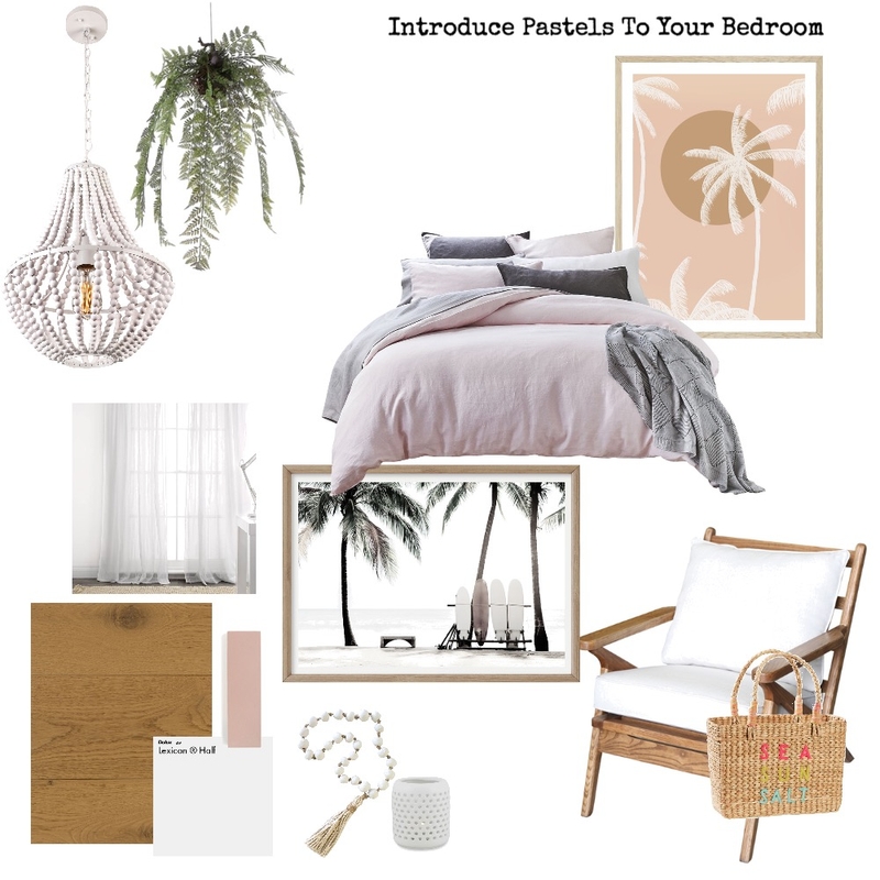 Introduce pastels into your bedroom Mood Board by AMS Interiors & Styling on Style Sourcebook