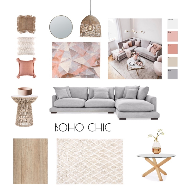Boho Chic by Zylah and Zephyr Design Mood Board by AMAVI INTERIOR DESIGN on Style Sourcebook