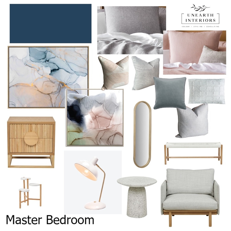 Master Bedroom Berwick Mood Board by Unearth Interiors on Style Sourcebook