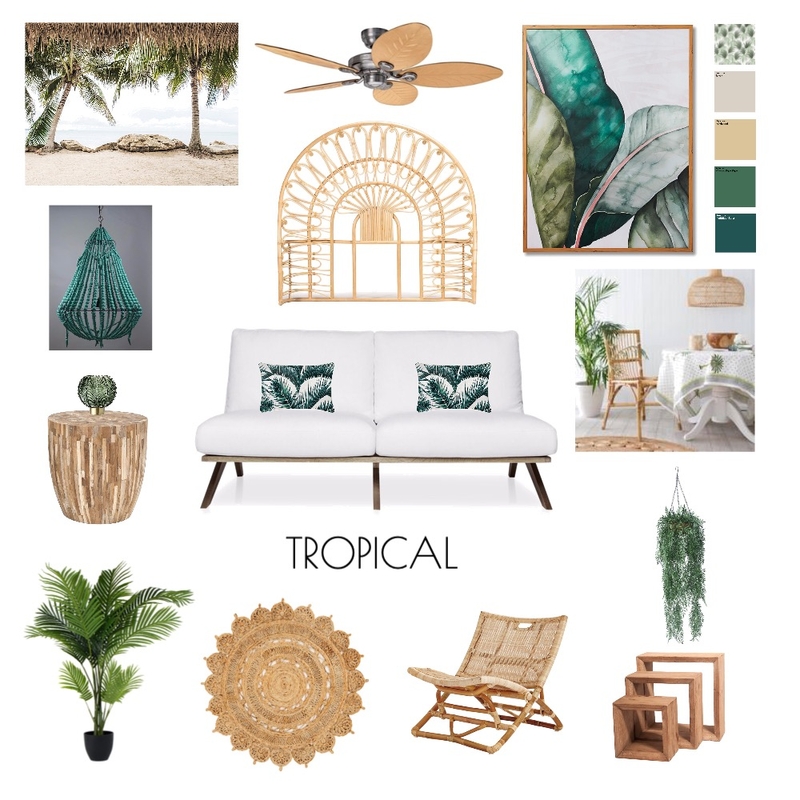 TROPICAL DESIGN Mood Board by AMAVI INTERIOR DESIGN on Style Sourcebook