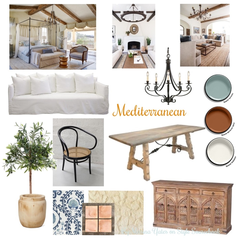 Mediterranean Mood Board by Marina Yates on Style Sourcebook