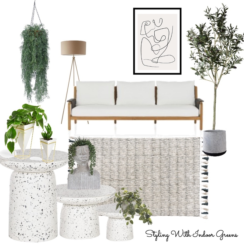 Styling with Indoor Greens Mood Board by AMS Interiors & Styling on Style Sourcebook