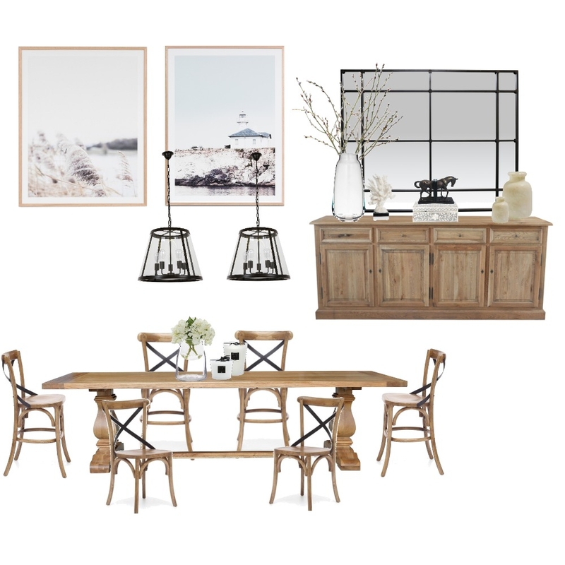 Hamptons Dinning 2 Mood Board by Shelley Clark on Style Sourcebook