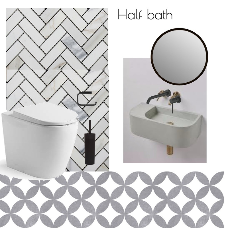 Half bath Mood Board by sarahsnowchic on Style Sourcebook