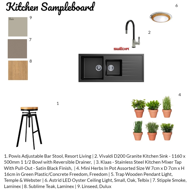 Kitchen Sampleboard Mood Board by ptomar on Style Sourcebook