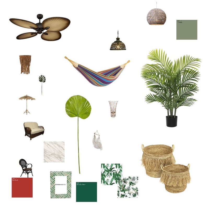 Tropical Mood Board by XieD on Style Sourcebook