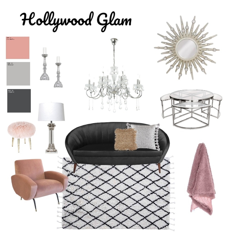 hollywood glam Mood Board by nameduri97 on Style Sourcebook