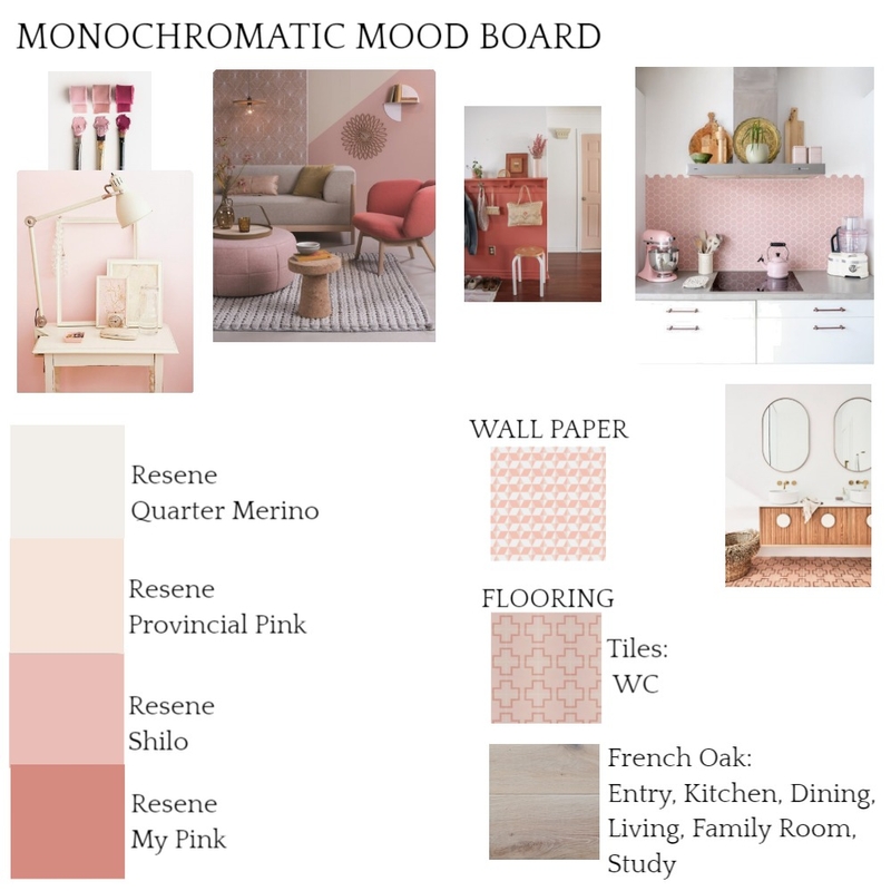 Monochromatic Colour Scheme Mood Board by AnjaDesign on Style Sourcebook