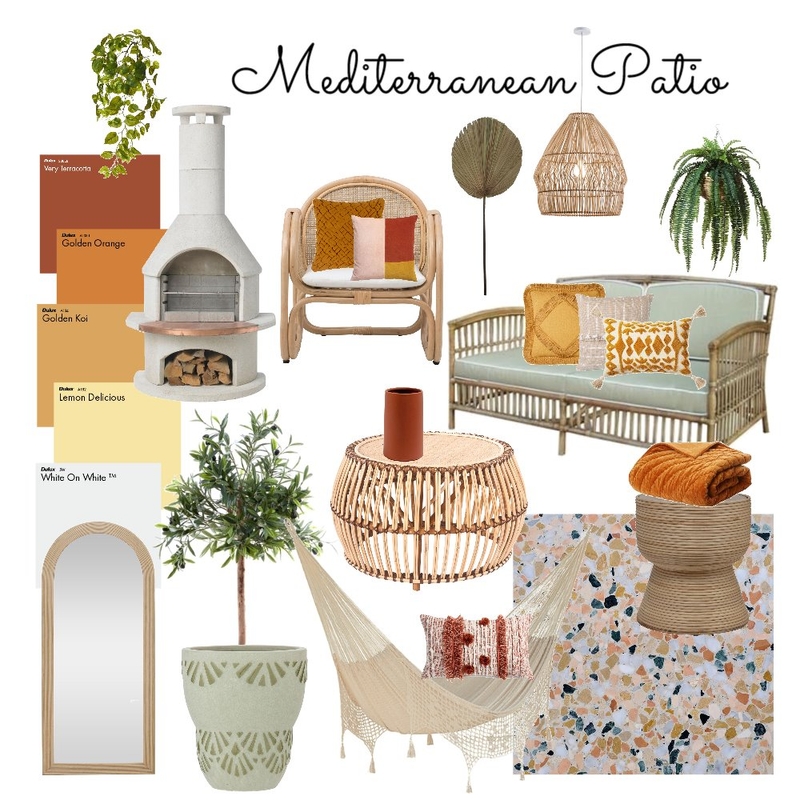 Mediterranean Patio Mood Board by Casa & Co Interiors on Style Sourcebook