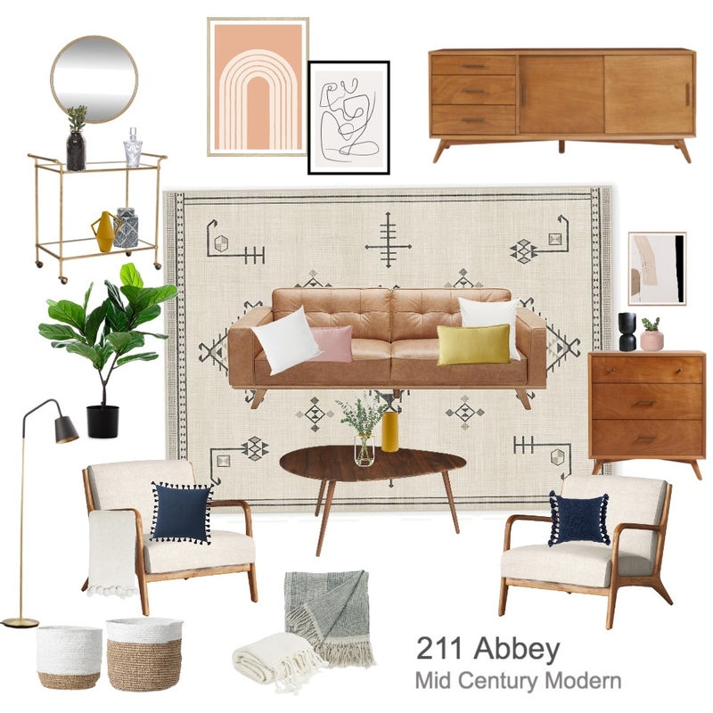 mid century Mood Board by Steph&Lei on Style Sourcebook