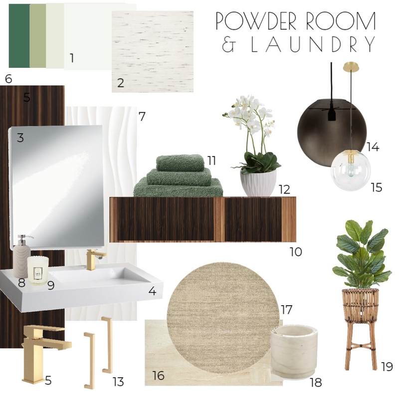 Powder rm Sample board Mood Board by NDrakoDesigns on Style Sourcebook