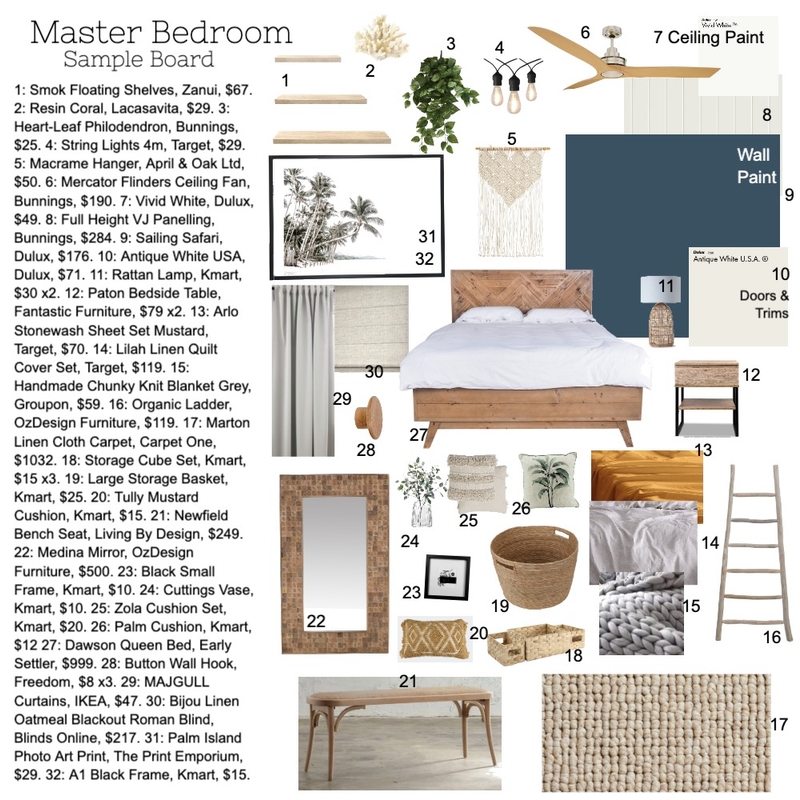 Mod10 Master Bedroom Mood Board by AbbieJones on Style Sourcebook